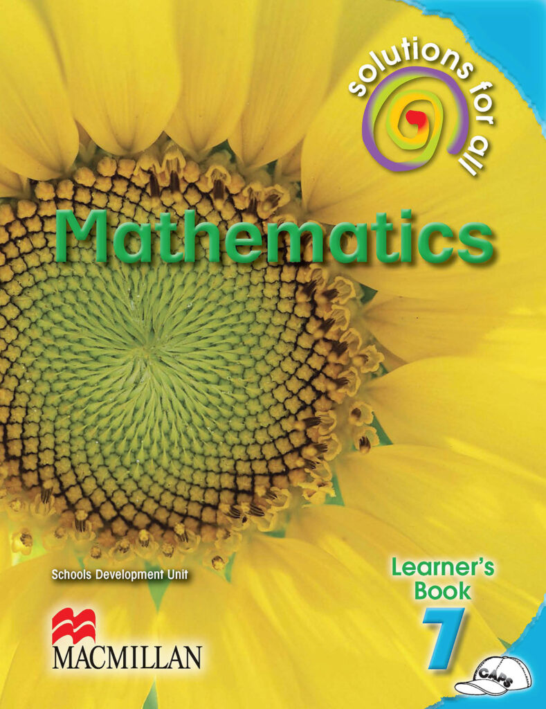 Cover of The Textbook "Solutions For All Maths" Written by the Schools Development Unit and Published by Macmillan South Africa