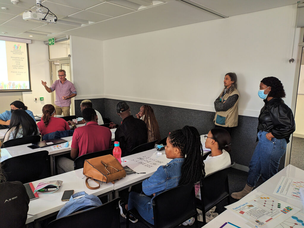 Images of Yusuf Johnson and Neil Eddy in PGCE 2022 Mathematics Class of University of Cape Town