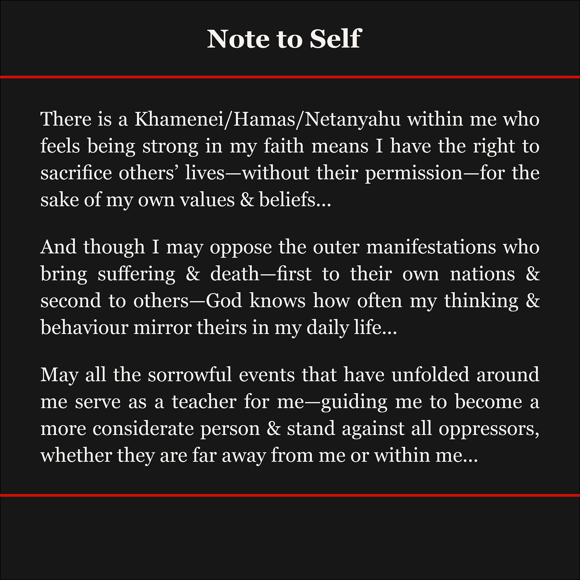 Note to Self